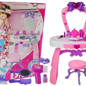 Toaletni stol Beauty set sa ogledalom, zvukovima i svjetlošću